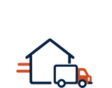 Casa ao lado de um caminhão